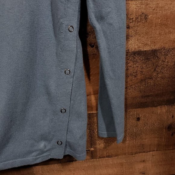 J. Jill‎ NWT snap side oversized long sleeve knit shirt - Picture 2 of 8